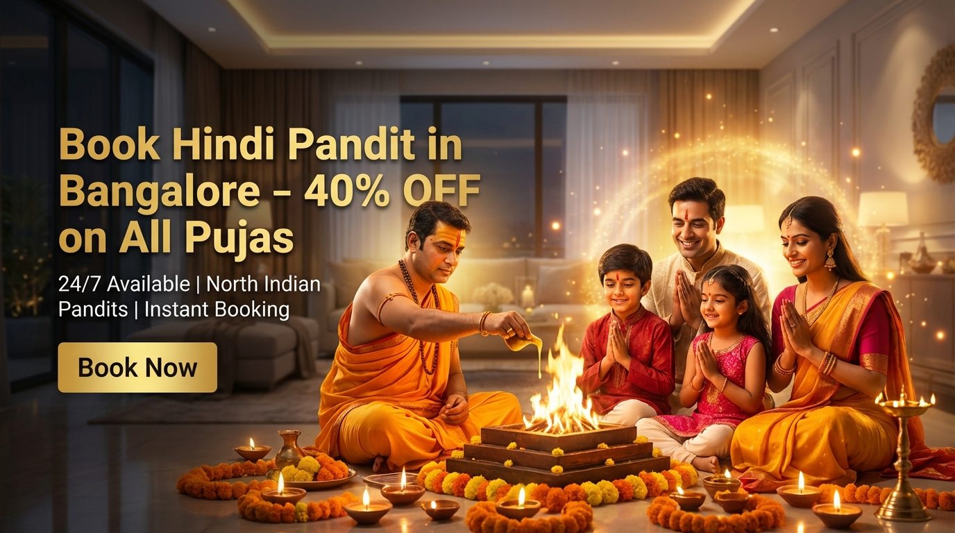 North Indian Pandit in Bangalore for home puja, wedding rituals, havan and family ceremonies