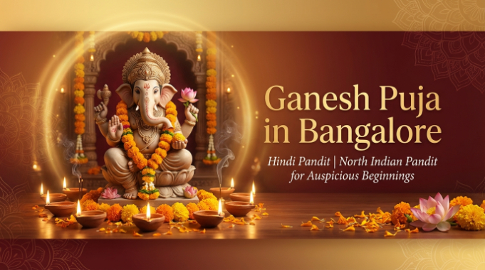 Ganesh Puja Bangalore for auspicious beginnings with Hindi pandit in Electronic City