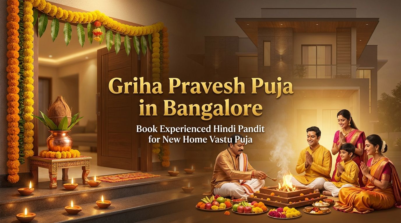 Griha Pravesh Puja Bangalore new home setup by Hindi pandit in Whitefield