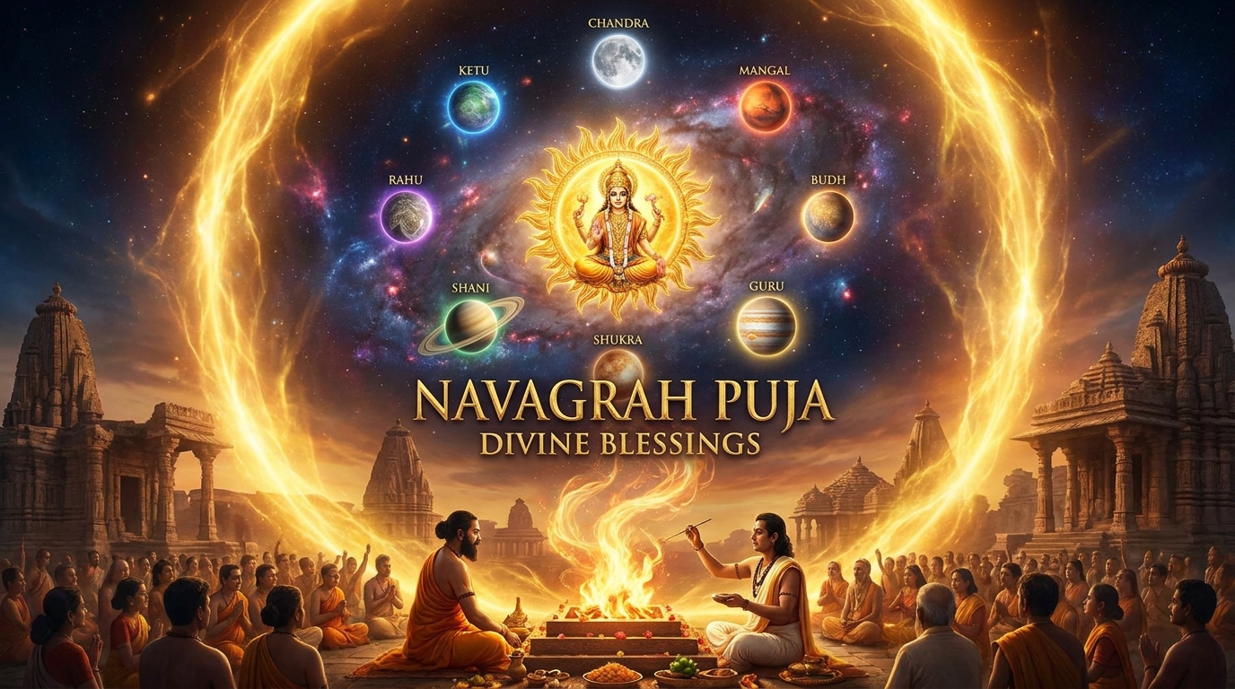 Navagrah Puja banner with Hindi pandit in Bangalore in Whitefield