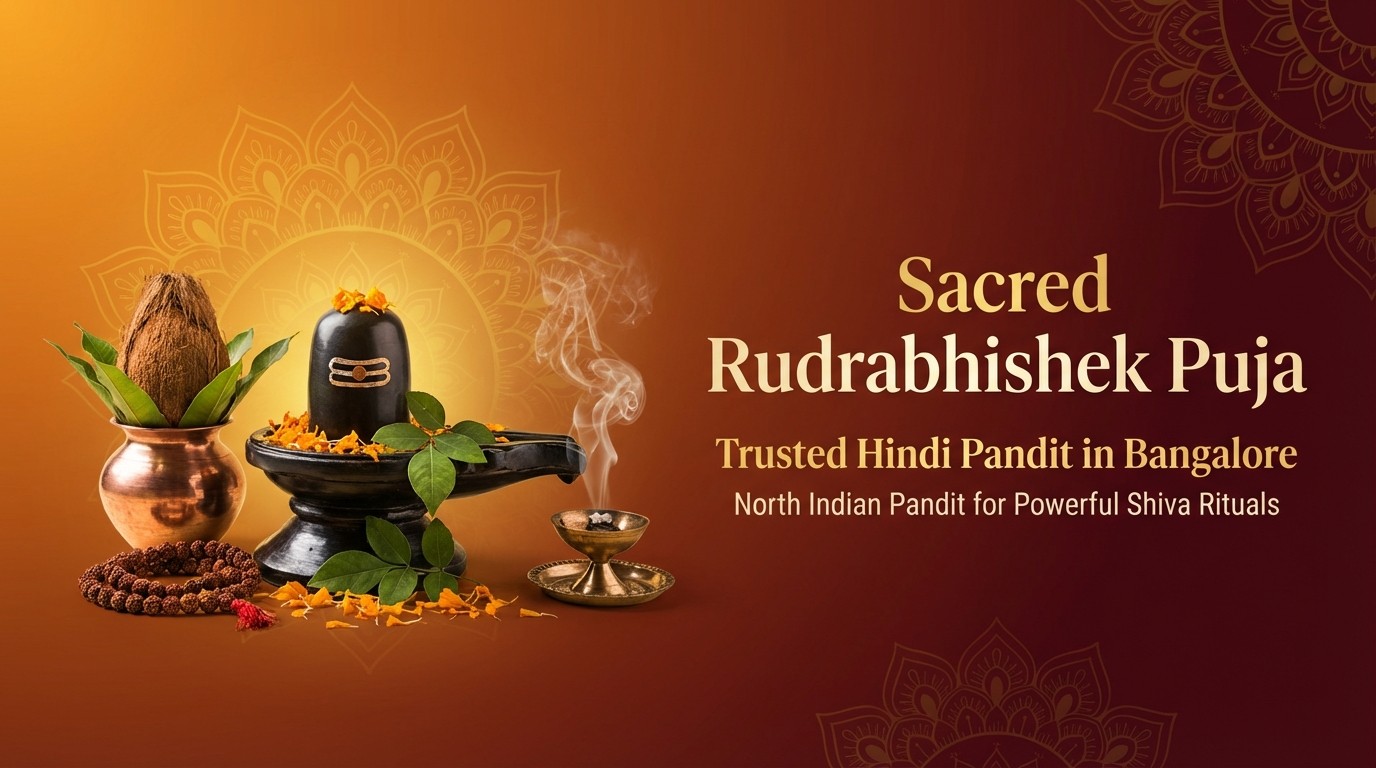 North Indian pandit in Bangalore arranging Shiva abhishek ceremony in Sarjapur Road