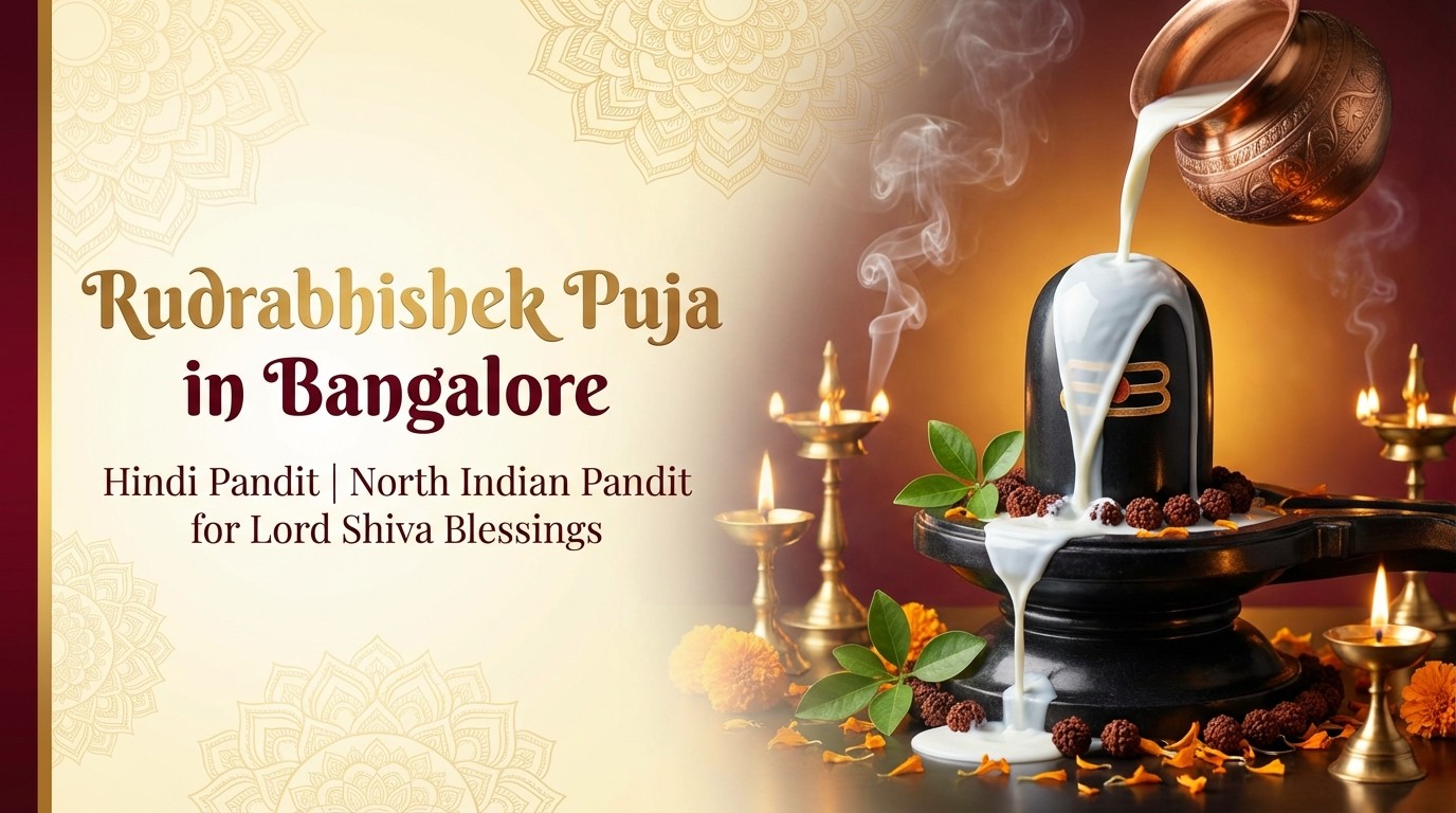 Rudrabhishek Puja Bangalore with Shiva abhishek offerings in HSR Layout