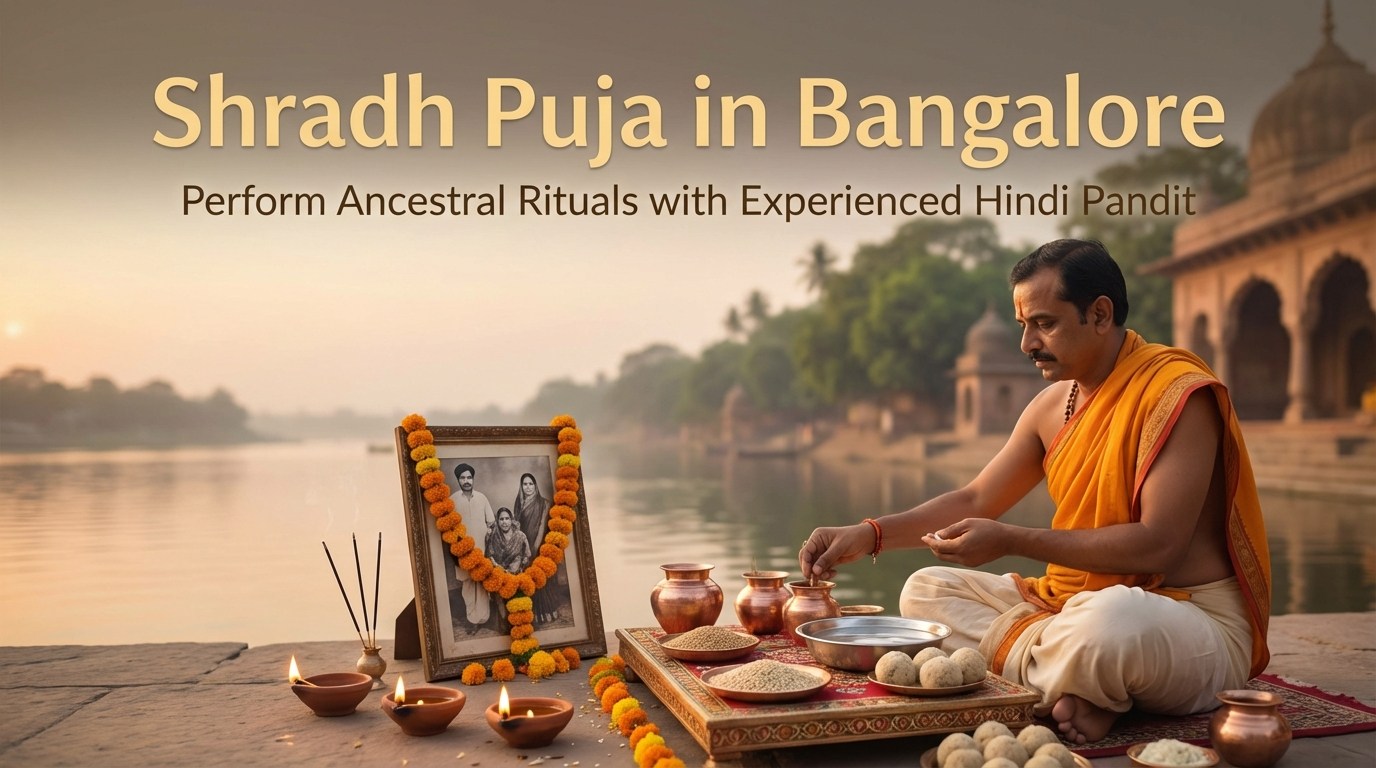 Shradh Puja Bangalore ceremony for ancestral remembrance in Whitefield